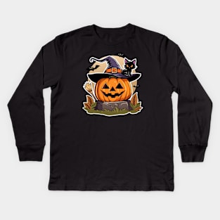 Spooky of Halloween Kids Long Sleeve T-Shirt